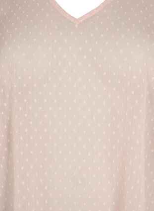Blus med 3/4-ärmar och struktur från FLASH, Adobe Rose, Packshot image number 2