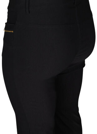Byxor med bootcut, Black, Packshot image number 3