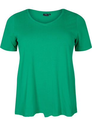 Enfärgad t-shirt i bomull, Jolly Green, Packshot image number 0
