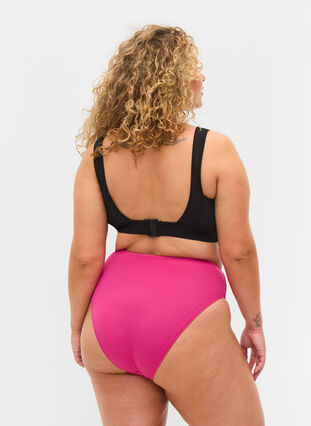 Bikinitrosa med hög midja, Pink Peacock, Model image number 1