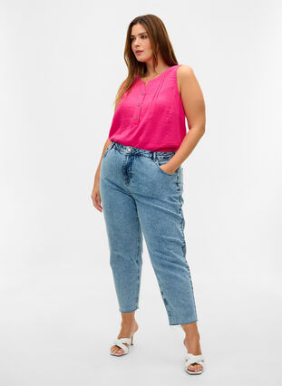 Bomullstopp med knappar , Beetroot, Model image number 2