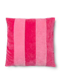 Randigt kuddfodral i velour
