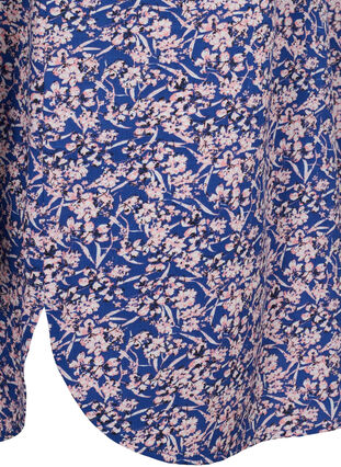 FLASH - Tryckt tunika med korta ärmar, Strong Blue Flower, Packshot image number 3