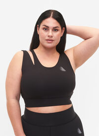 Sport-bh med utskuret parti, Black, Model