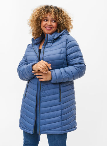 Lättviktsjacka med avtagbar huva och fickor, Bering Sea, Model image number 0