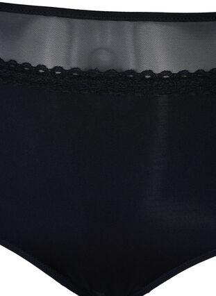 Trosa med mesh och extra hög midja, Black, Packshot image number 2