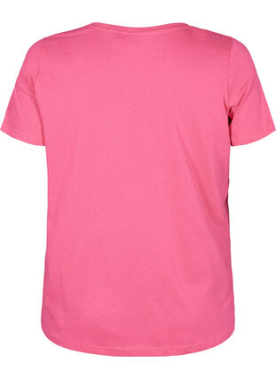 Sovtröja i bomull med tryck, Hot Pink w. Be, Packshot image number 1