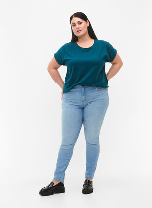 2-pack kortärmade t-shirtar, Deep Teal / Black, Model image number 2