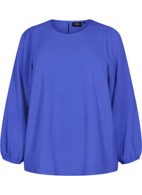 Blus med puffärm