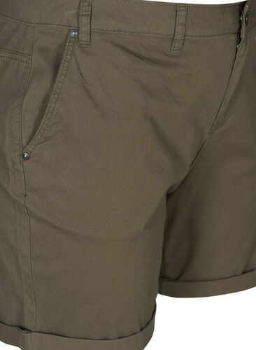 Shorts i bomull med fickor, Tarmac, Packshot image number 2