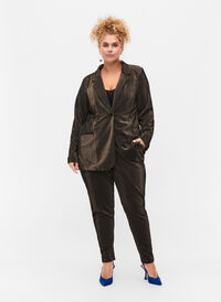 Maddison-byxor med glitter, Black w. Lurex, Model