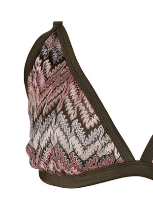 Mönstrad trekantsbikini-bh, Beech AOP, Packshot image number 2