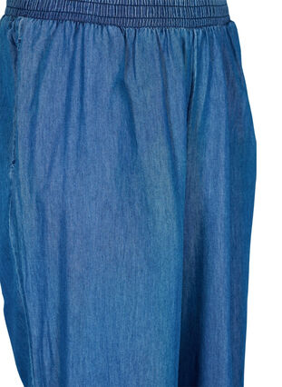 Löst sittande denimbyxor i lyocell (TENCEL™), Dark Blue, Packshot image number 2