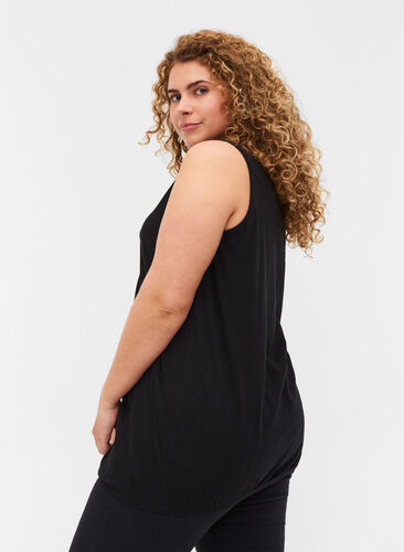 Linne med spetskant, Black, Model image number 2