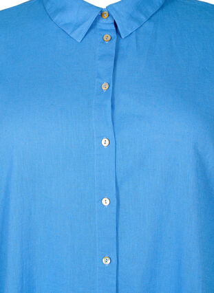 Lång skjorta med korta ärmar, Ultramarine, Packshot image number 2
