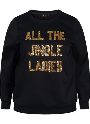 Jultröja, Black Jingle, Packshot image number 0