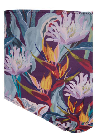 Bikinitrosa med hög midja och prickar, Deep Tropical Print, Packshot image number 2