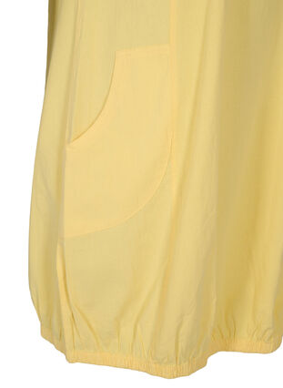 Kortärmad klänning i bomull, Goldfinch, Packshot image number 3
