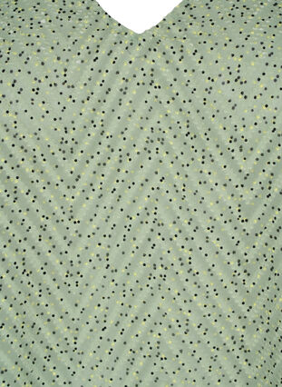 Prickig blus med halvlånga ärmar, Seagrass Dot, Packshot image number 2