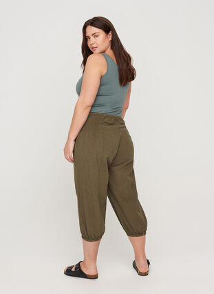 Lösa knickers med smock, Ivy Green, Model image number 1