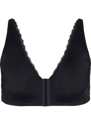 Framknäppt BH, Black, Packshot image number 0