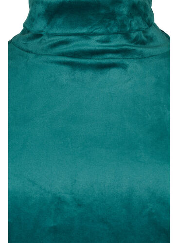Tröja i velour med hög hals och snörning, Ponderosa Pine, Packshot image number 2