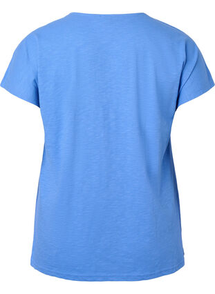 T-shirt i bomull med tryck, Ultramarine C Leaf, Packshot image number 1