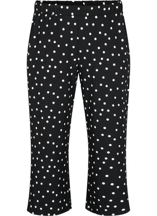 Lösa byxor med ankellängd, Black Dot, Packshot image number 0