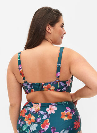 Tryckt bikini-bh med bygel, Meave Print, Model image number 1