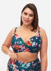 Tryckt bikini-bh med bygel, Meave Print, Model