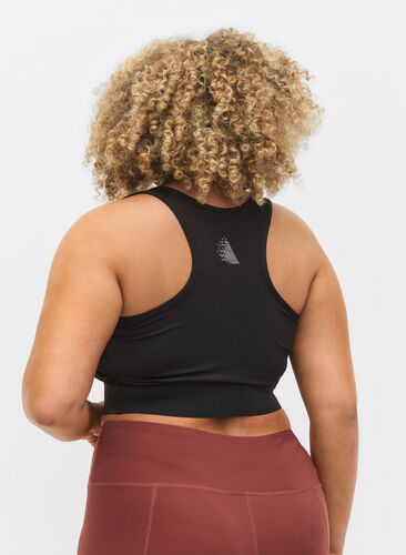 Sport-bh med brottarrygg, Black, Model image number 1
