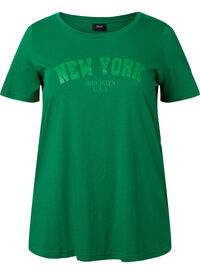 T-shirt i bomull med texttryck