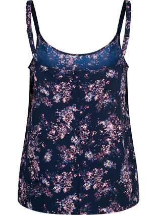 FLASH - Topp med tryck, Navy Rose Flower, Packshot image number 1