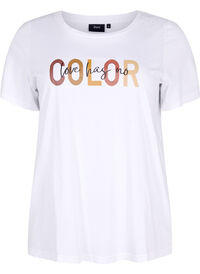 T-shirt i bomull med tryck
