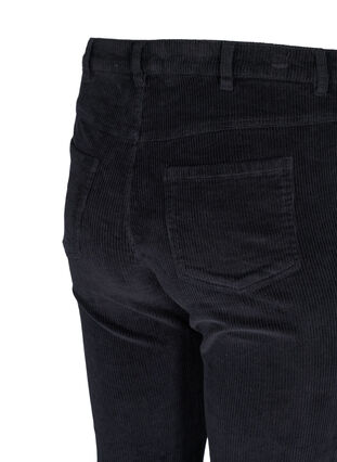 Utsvängda sammetsbyxor, Black, Packshot image number 3