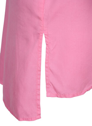 Lång skjorta i 100% lyocell (TENCEL™) med 3/4-ärmar, Rosebloom, Packshot image number 3