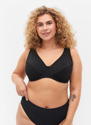 Bikini-bh med bygel, Black, Model image number 0