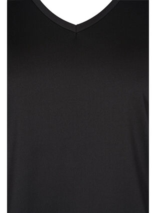 Träningstopp med resår i nederkant, Black, Packshot image number 2