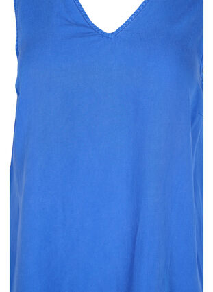 Spencerklänning med v-ringad hals, Dazzling Blue, Packshot image number 2