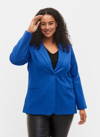 Enkel blazer med knapp, Surf the web, Model