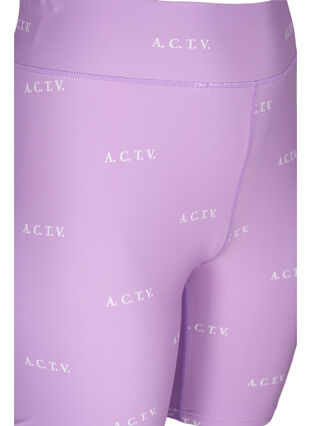 Träningsshorts med tryck, A.Violet w. Text, Packshot image number 2