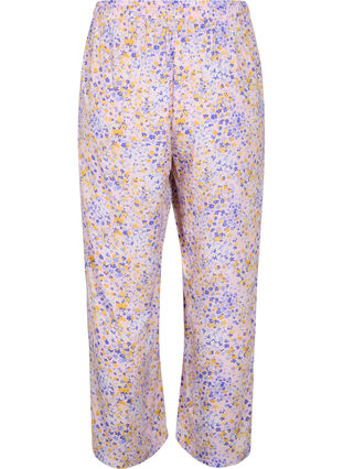 Lösa byxor i viskos med all-over mönster, Cameo Pink AOP, Packshot image number 1
