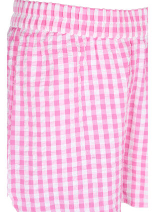 Rutiga pyjamashorts i bomull, Pink Check, Packshot image number 2