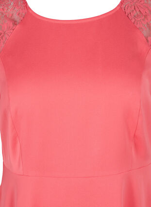 Midiklänning med korta spetsärmar, Dubarry, Packshot image number 2