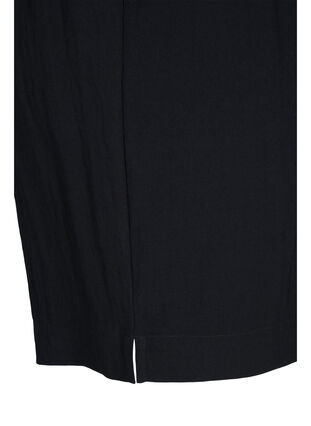 Löst sittande shorts i viskos, Black, Packshot image number 3