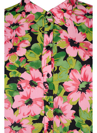 Blommig skjorta i viskos, Pink G. Flower AOP, Packshot image number 2