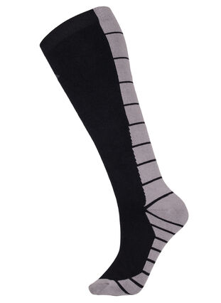 Skidstrumpor i bomulll, Black/Medium Grey, Packshot image number 0