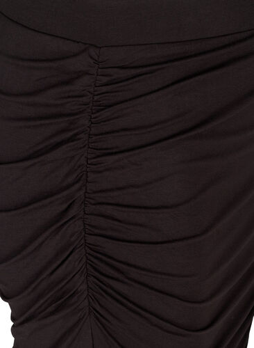 Kroppsnära kjol i viskos, Black, Packshot image number 3
