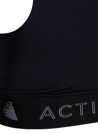 Sport-bh med kryssdetalj, Black, Packshot image number 3