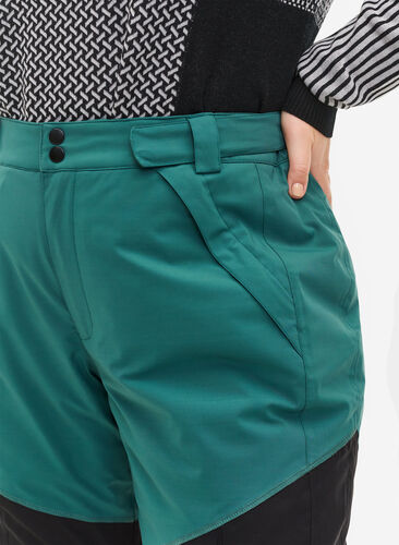 Skidbyxor med fickor, Mallard Green Comb, Model image number 2